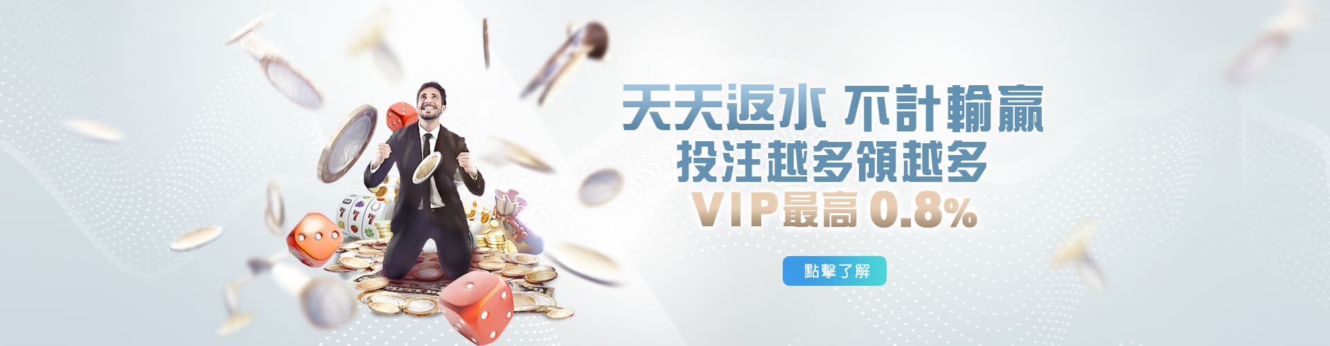 彩金娛樂城天天返水優惠